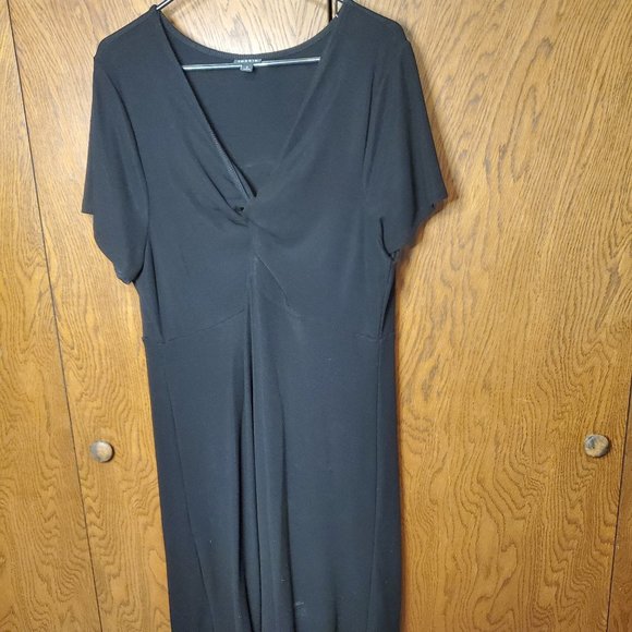 Torrid Mini Rib Knit Twist Front Skater Dress - Picture 4 of 6